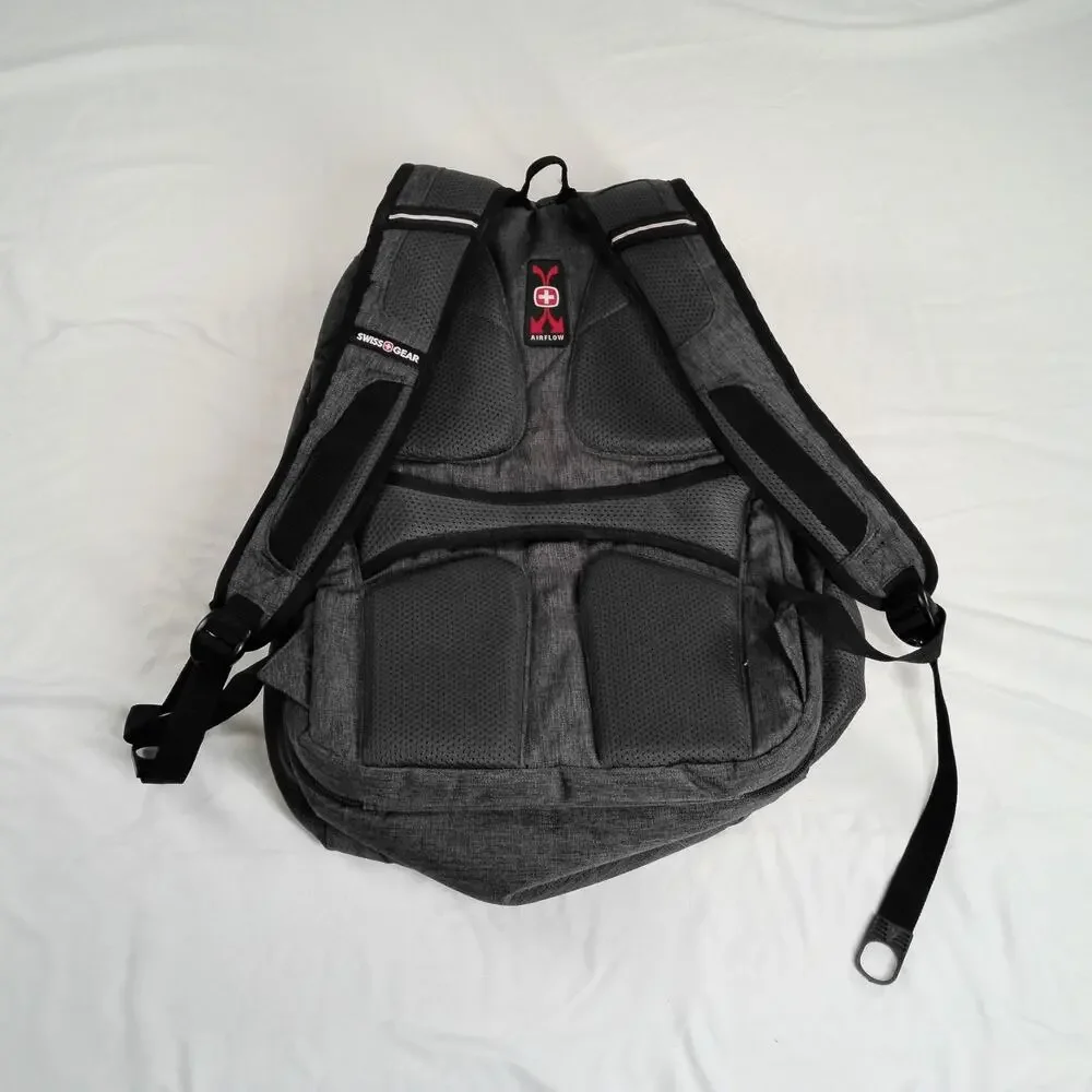 SwissGear Backpack Gray Laptop Tablet Airflow Ergonomic Travel School Bag